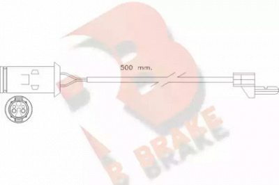 R BRAKE 610222rb -  Сигнализатор, износ тормозных колодок